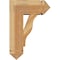 Ekena Millwork Funston Arts and Crafts Rough Sawn Bracket w/ Offset Brace, Western Red Cedar, 8"W x 18"D x 26"H BKT0806X18X26FST03RWR - alternate 2